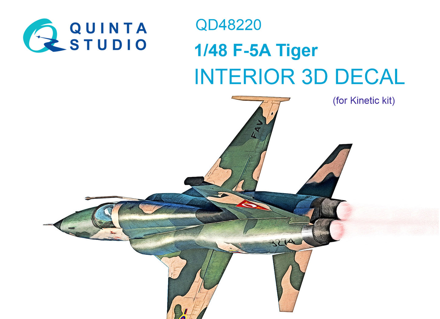 Quinta Studio QD48220 1:48 Northrop F-5A Tiger (3D-Printed) & coloured Interior