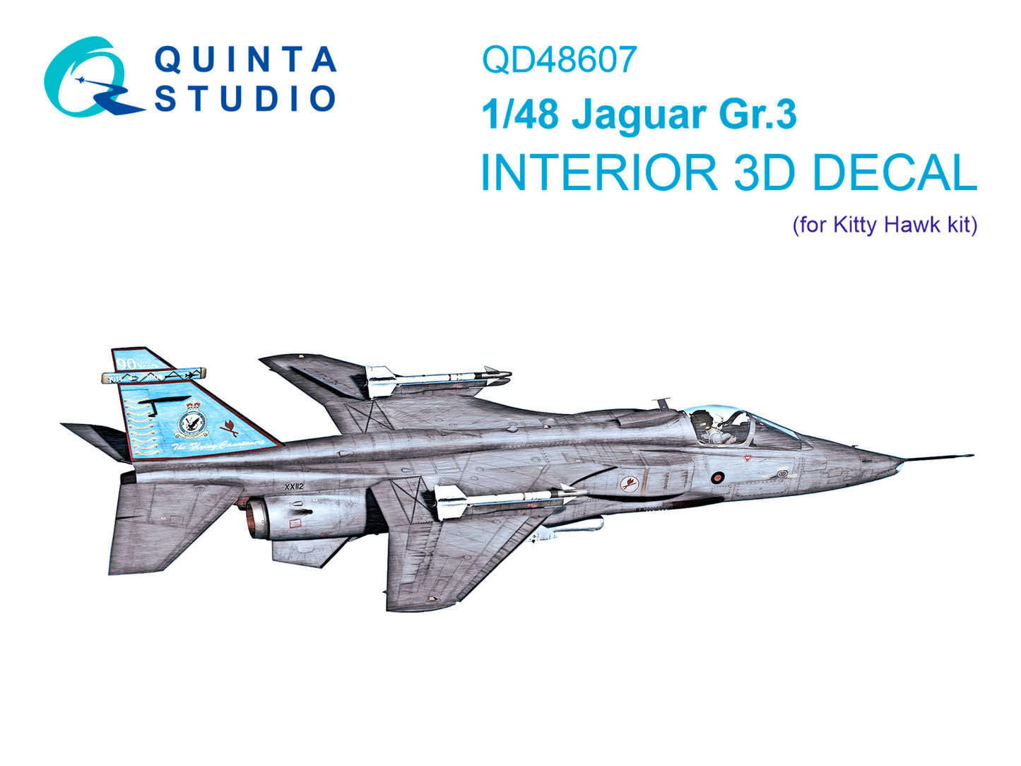 Quinta Studio QD48607 1:48 Sepecat Jaguar Gr.3 3D-Printed & coloured Interior