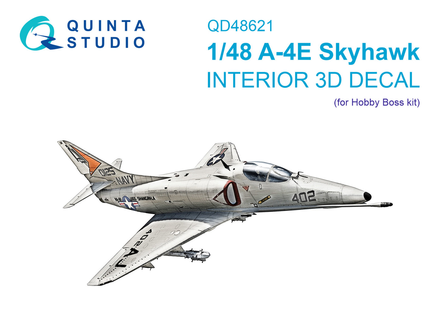 Quinta Studio QD48621 1:48 Douglas A-4E Skyhawk 3D-Printed & coloured Interior