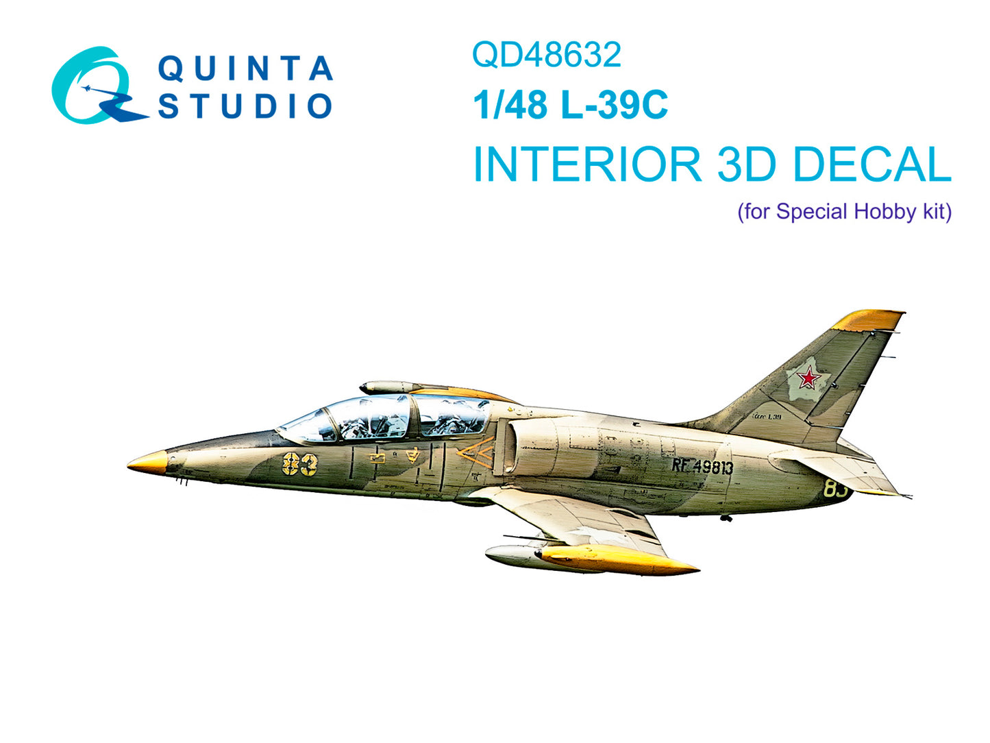 Quinta Studio QD48632 1:48 Aero L-39C 3D-Printed & coloured Interior