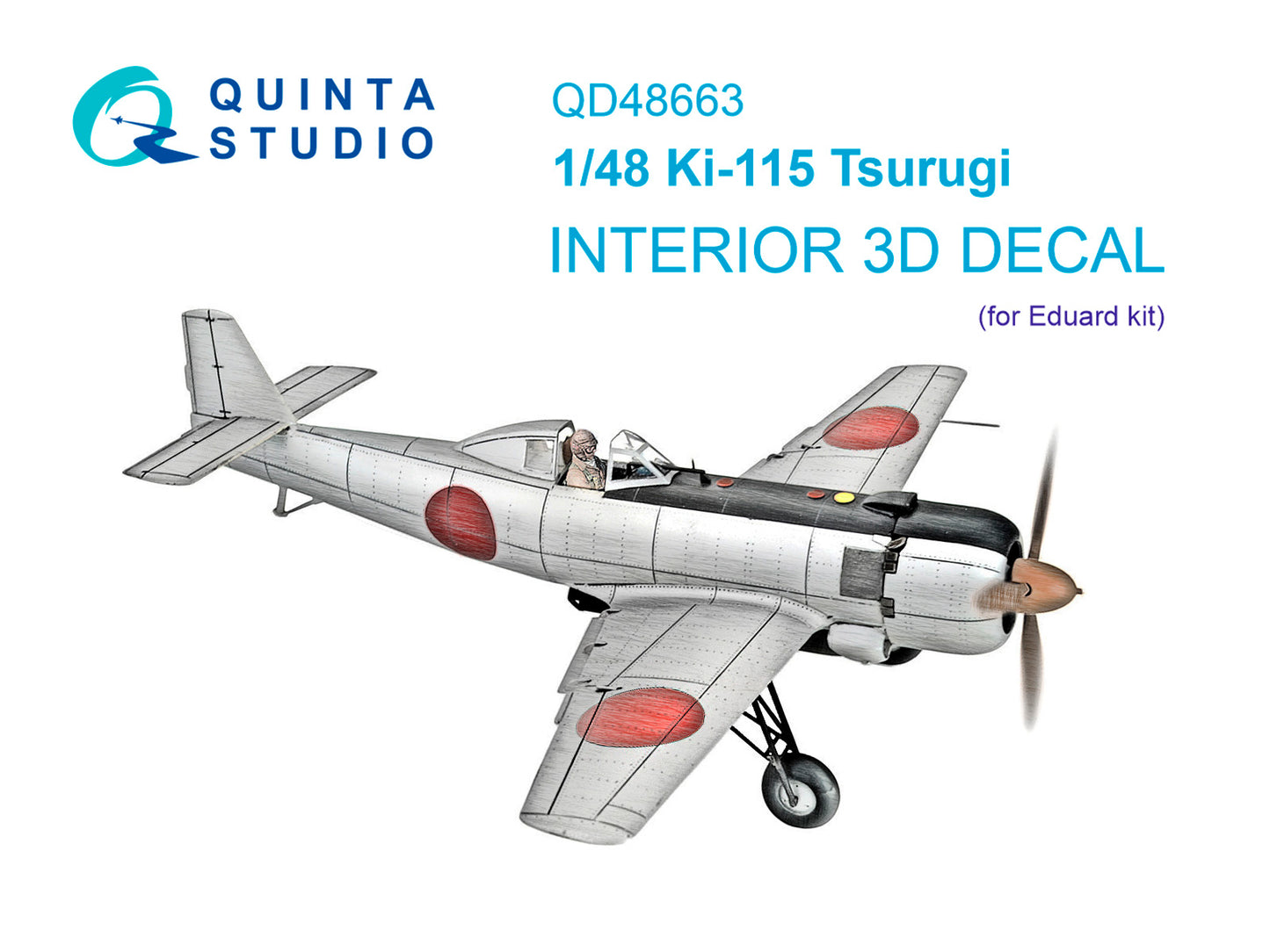 Quinta Studio QD48663 1:48 Nakajima Ki-115 Tsurugi 3D-Printed & coloured Interior