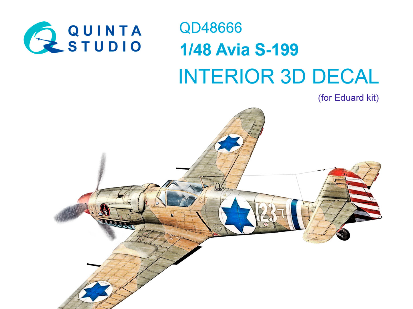 Quinta Studio QD48666 1:48 Avia S-199 3D-Printed & coloured Interior
