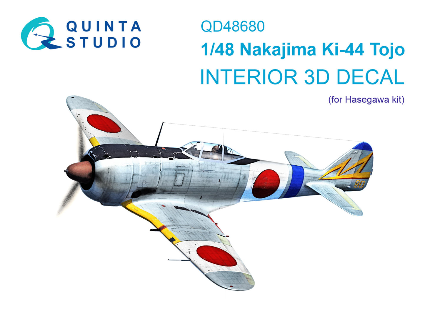 Quinta Studio QD48680 1:48 Nakajima Ki-44 3D-Printed & coloured Interior