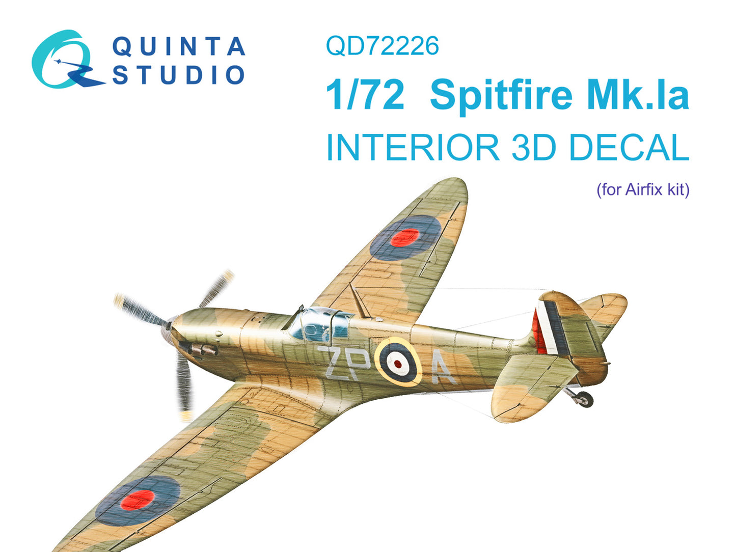 Quinta Studio QD72226 1:72 Supermarine Spitfire Mk.I? 3D-Printed & coloured Interior