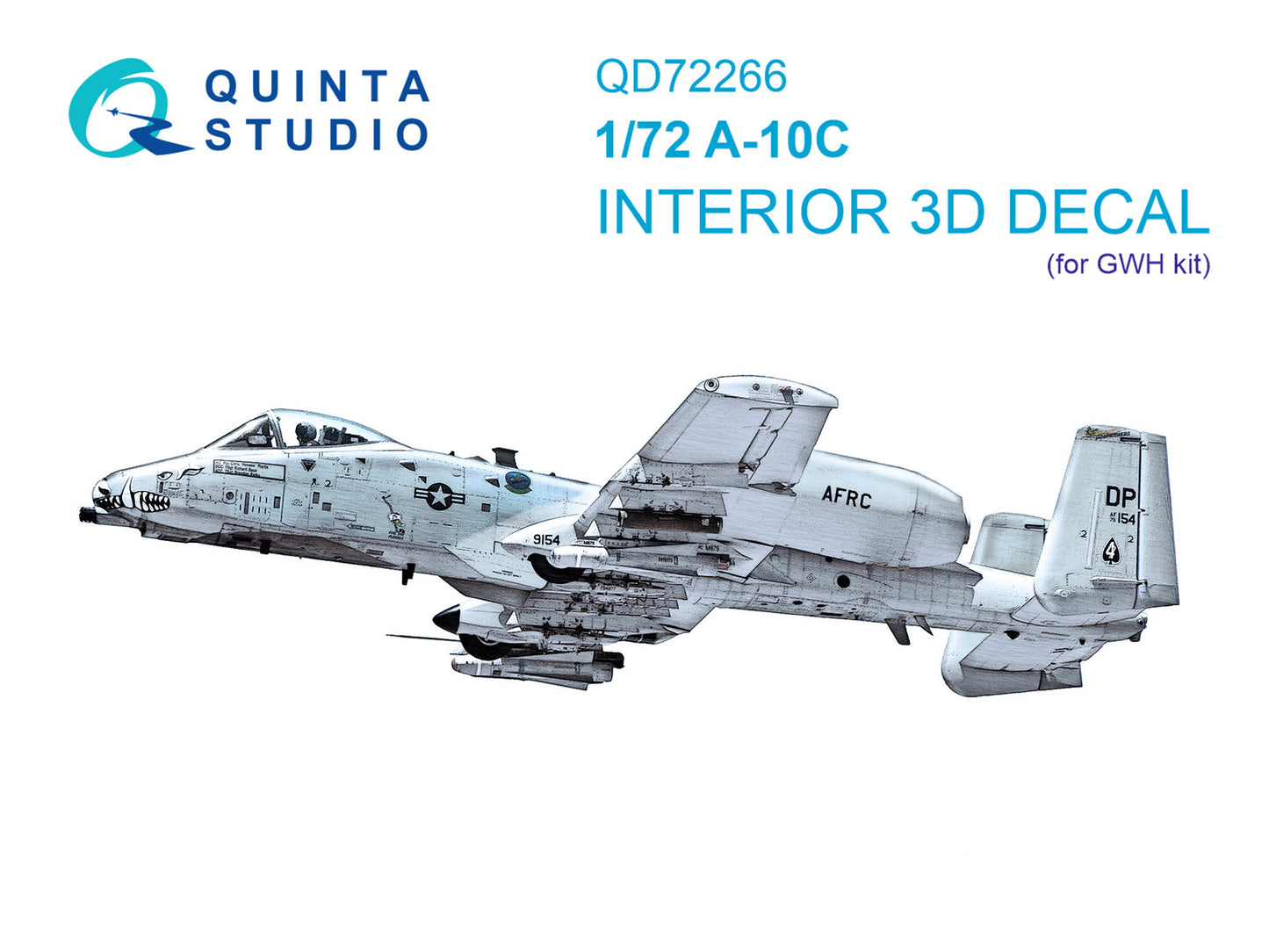 Quinta Studio QD72266 1:72 Fairchild A-10C Thunderbolt II 3D-Printed & coloured Interior
