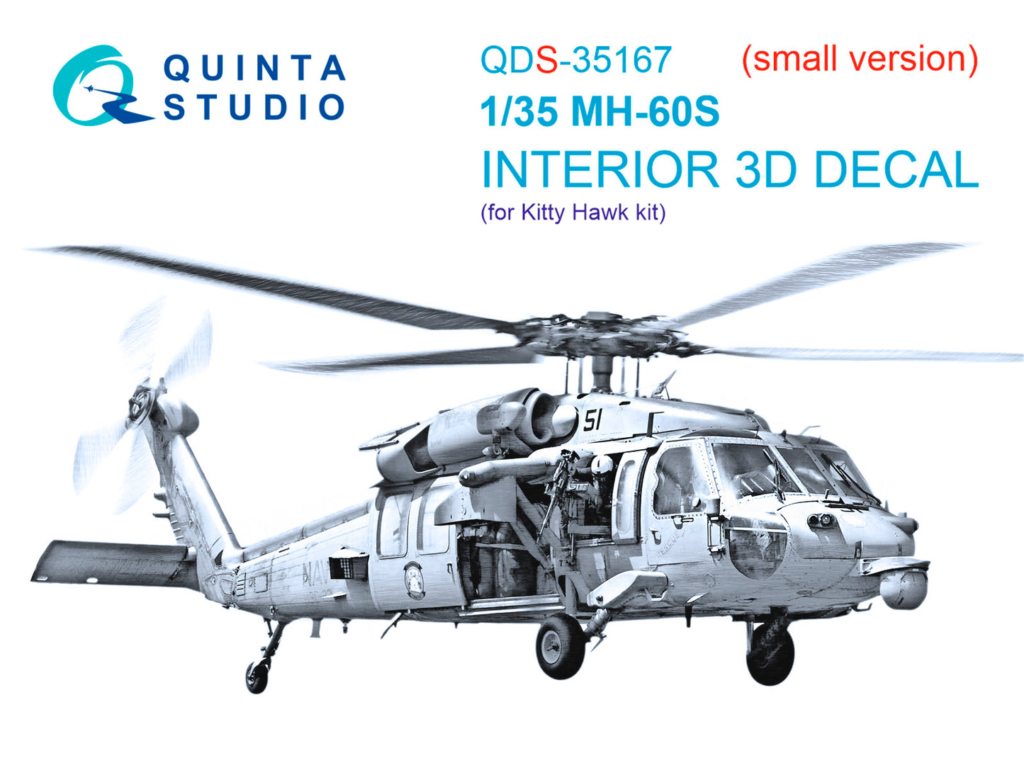 Quinta Studio QDS-35167 1:35 SH-60S Knighthawk 3D-Printed & coloured Interior