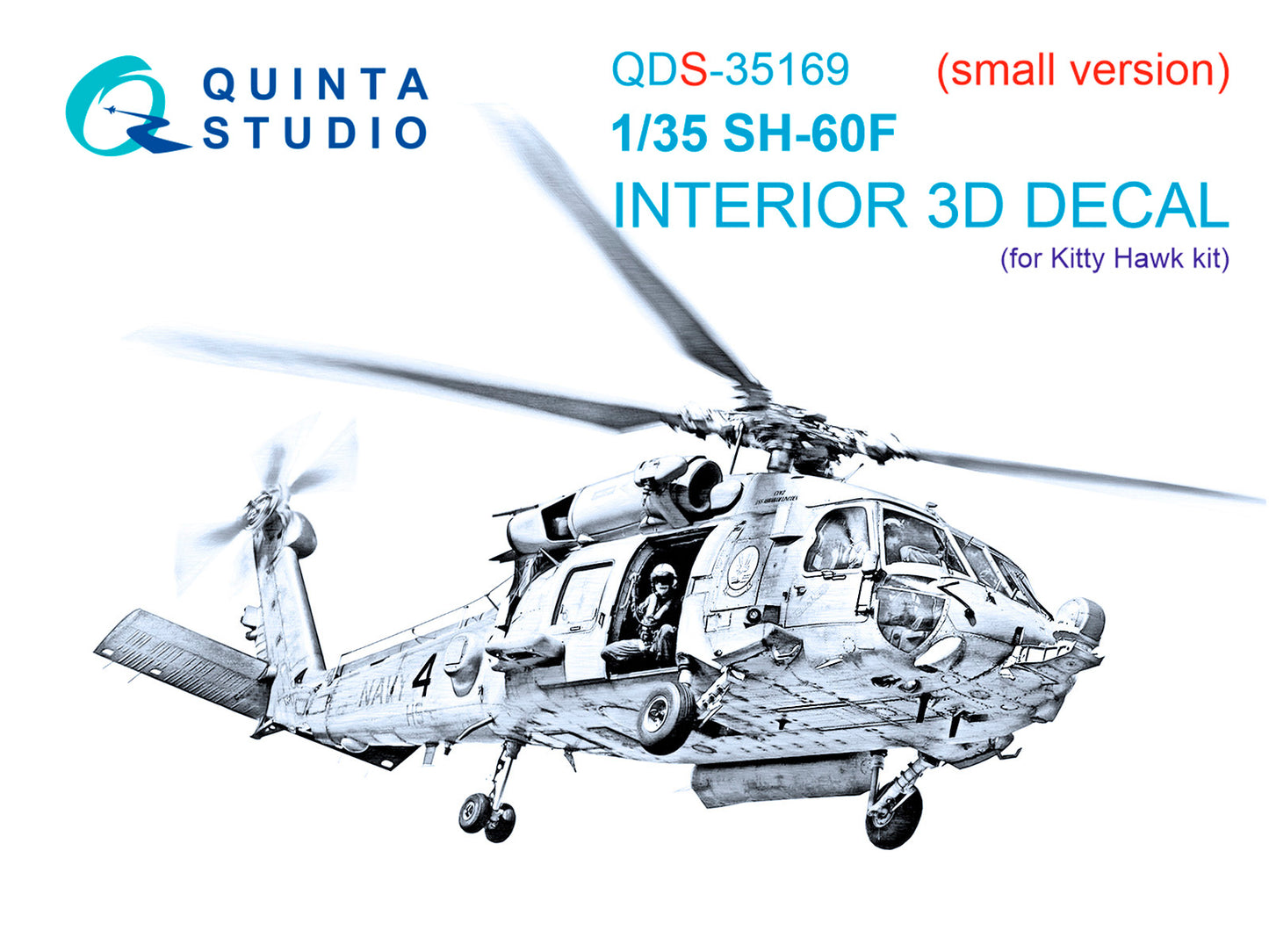 Quinta Studio QDS-35169 1:35 Sikorsky SH-60F Seahawk 3D-Printed & coloured Interior