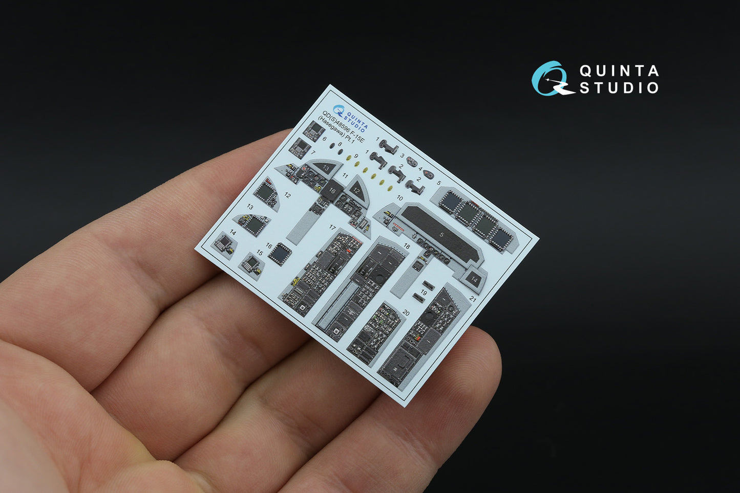 Quinta Studio QDS-48596 1:48 McDonnell F-15E 3D-Printed & coloured Interior on decal paper