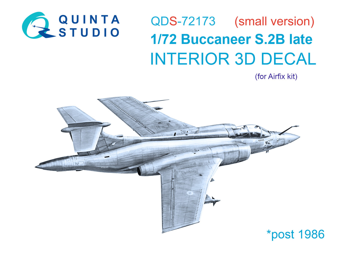 Quinta Studio QDS-72173 1:72 Blackburn Buccanneer S.2B Early 3D-Printed coloured Interior