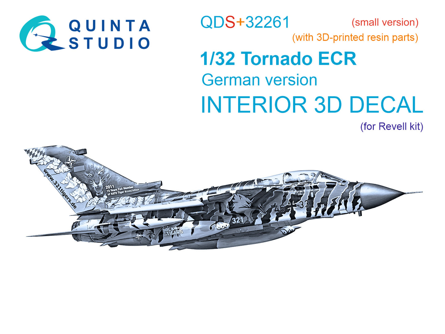 Quinta Studio QDS+32261 1:32 Panavia Tornado ECR German 3D-Printed & coloured Interior