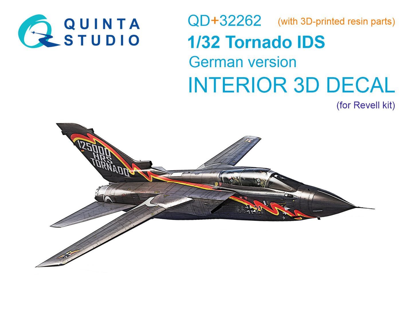 Quinta Studio QD+32262 1:32 Panavia Tornado IDS German 3D-Printed & coloured Interior