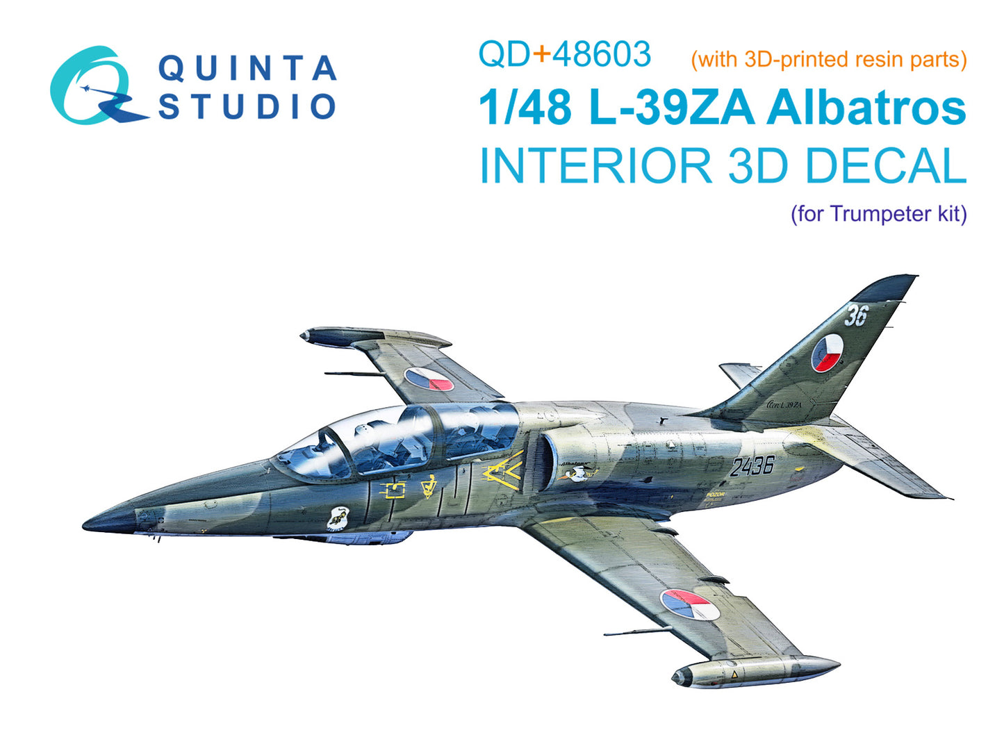 Quinta Studio QD+48603 1:48 Aero L-39ZA 3D-Printed & coloured Interior