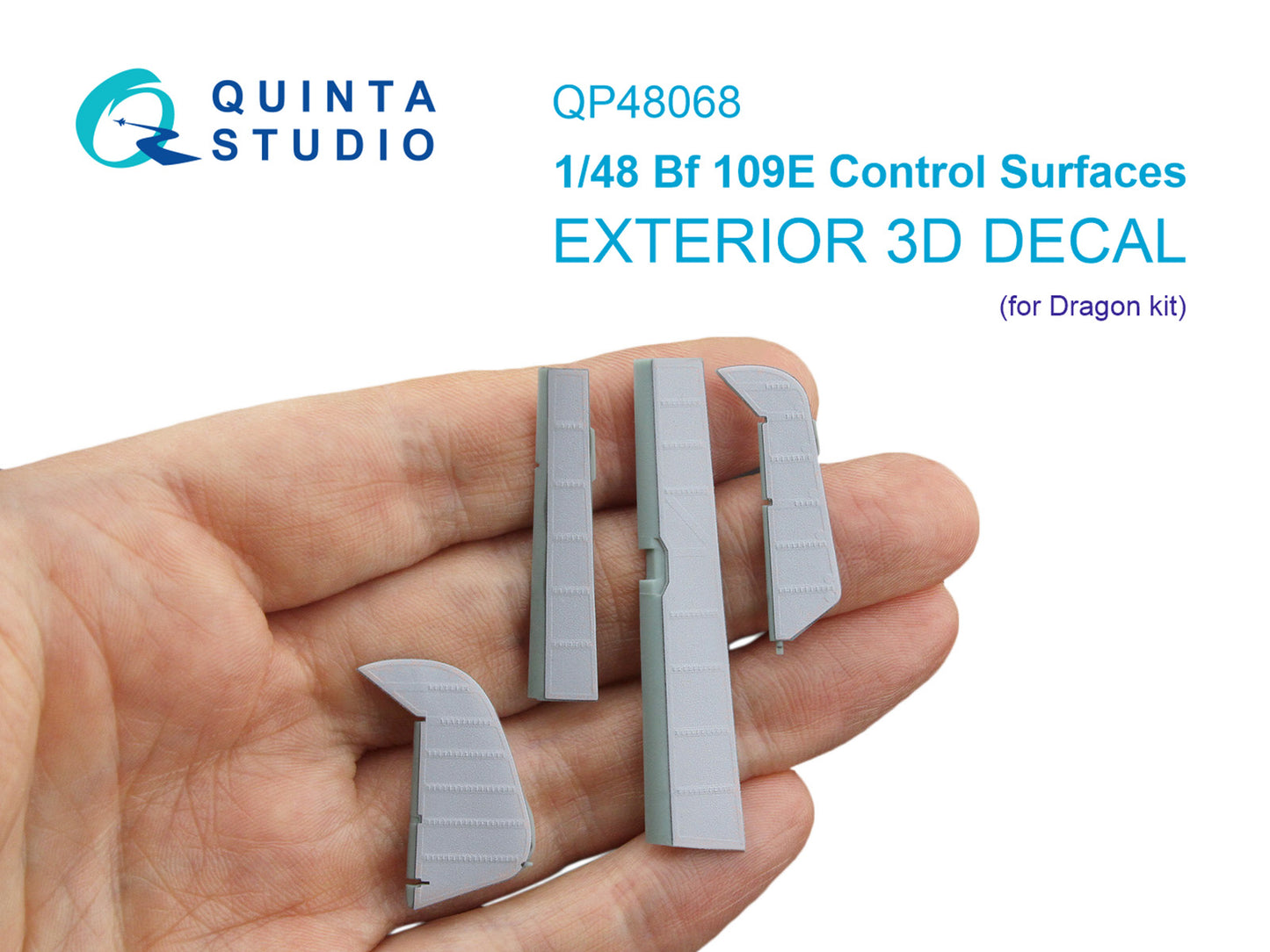 Quinta Studio QP48066 1:48 Messerschmitt Bf-109E Control Surfaces