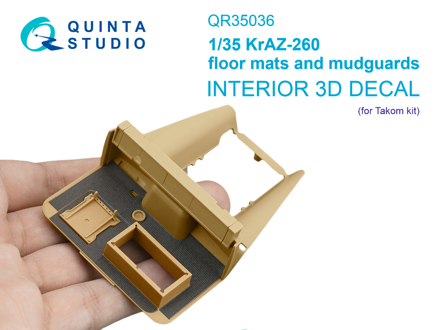 Quinta Studio QR35036 1:35 KrAZ-260 floor mats and mudguards