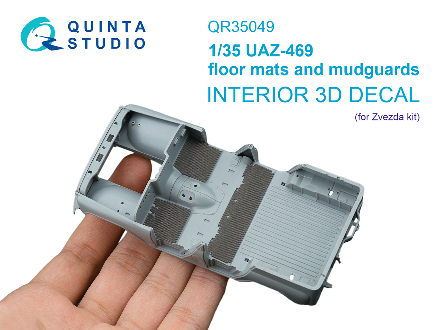 Quinta Studio QR35049 1:35 UAZ-469 floor mats and mudguards