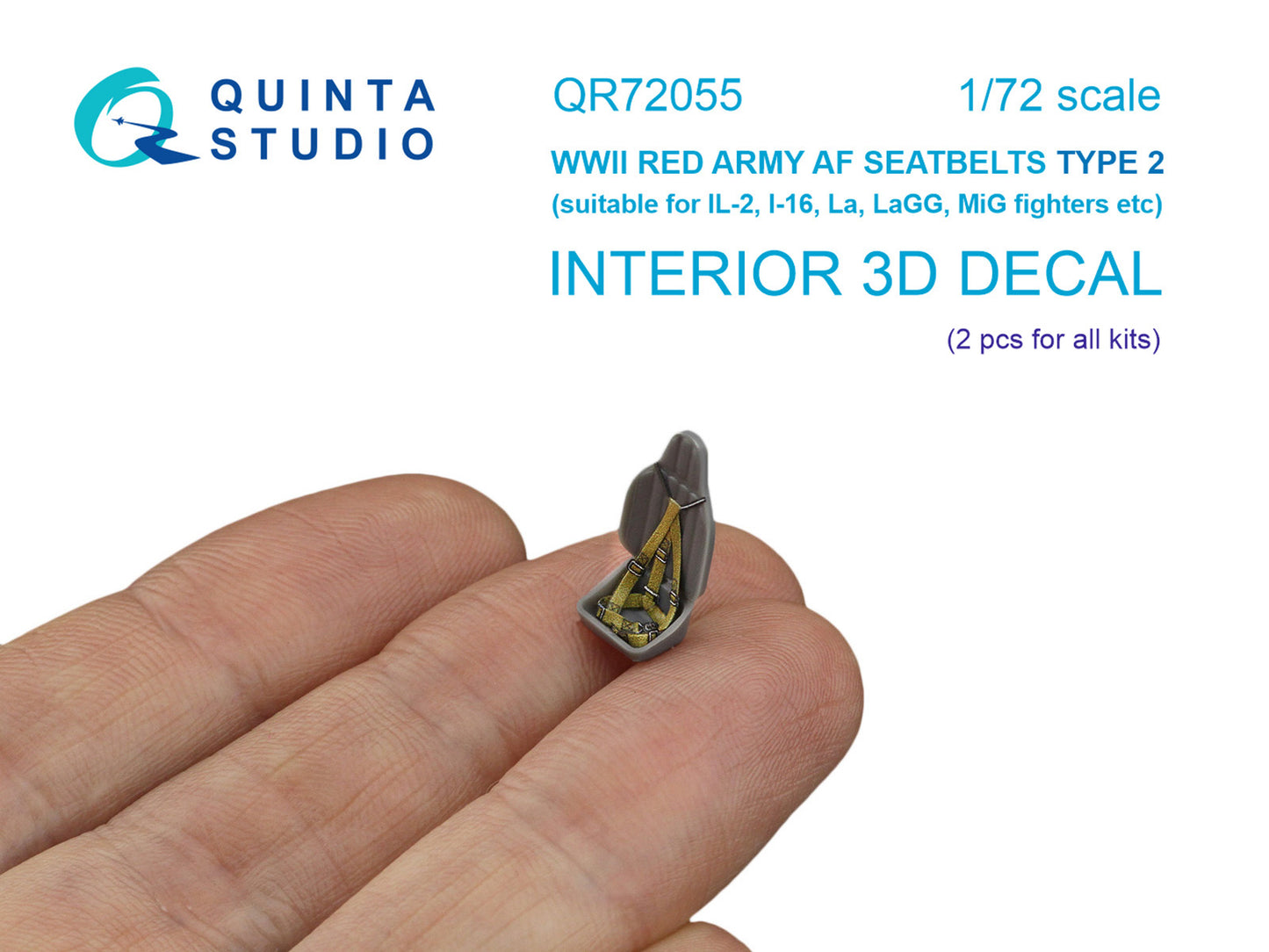 Quinta Studio QR72055 1:72 WWII Red Army AF Seatbelts Type 2 (for 2 seats)