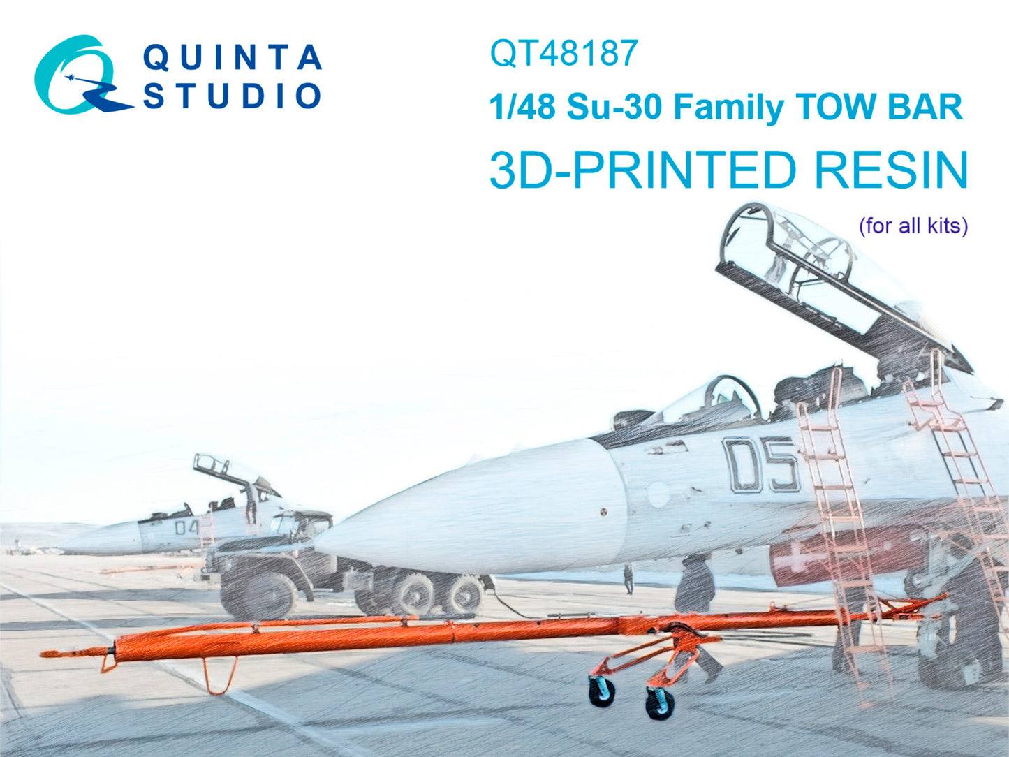 Quinta Studio QT48187 1:48 Sukhoi Su-30 Family Tow Bar