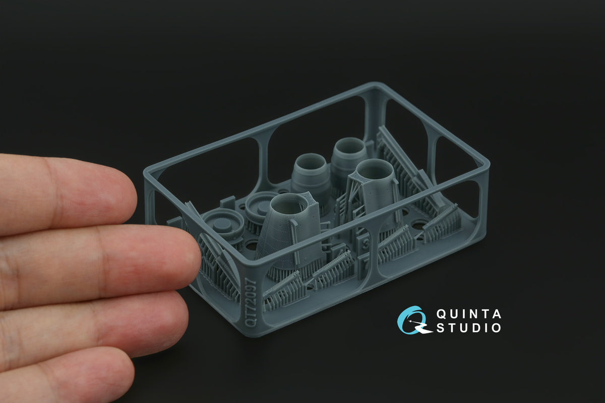 Quinta Studio QT72097 1:72 Sukhoi Su-25 Rear Engine Nacelles with Flare Dispensers & Nozzles