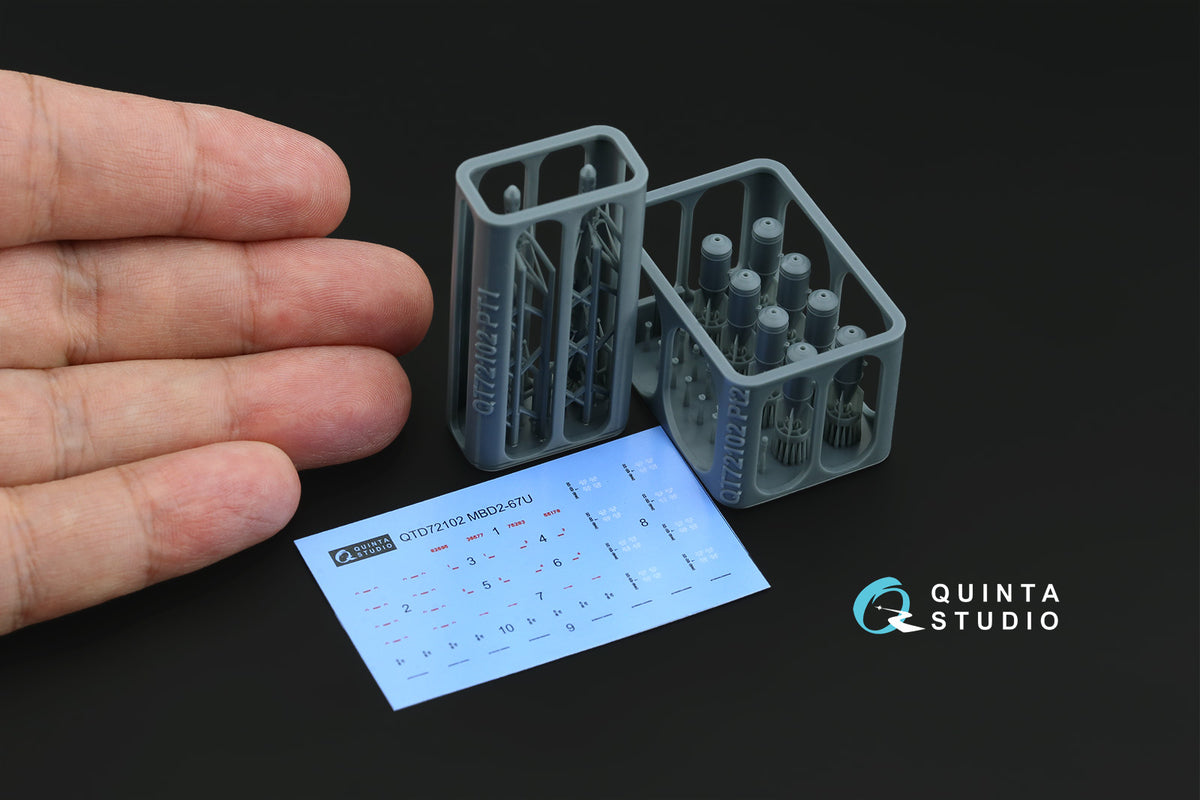 Quinta Studio QT72102 1:72 MBD2-67U Multiple ejector racks with FAB-100-120 Bombs