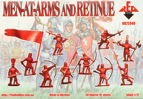 Red Box RB72040 1:72 War of the Roses 1. Men-at-Arms and Retinue.