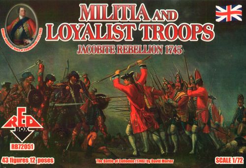 Red Box RB72051 1:72 Jacobite Rebellion Militia and Loyalist Troops