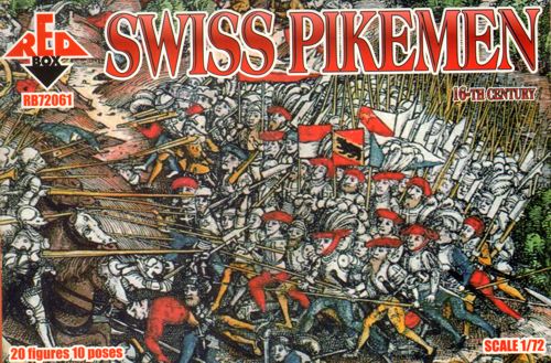Red Box RB72061 1:72 Swiss Pikemen 16th century