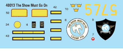 Moose Republic Decals 48013 1:48 Saab AJ-37 'Viggen' 'The Show Must Go On'