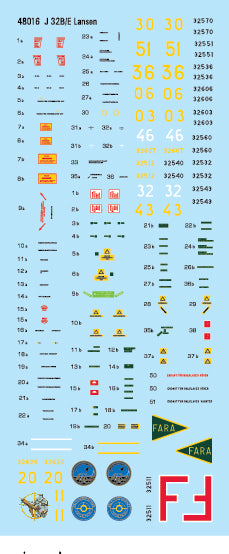 Moose Republic Decals 48016 1:48 Saab J-32B/E 'Lansen' Interceptor & ECM
