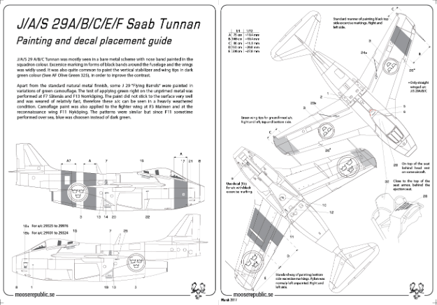Moose Republic Decals 48021 1:48 Saab Tunnan Part 3.