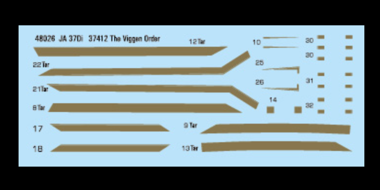 Moose Republic Decals 48026 1:48 Saab JA-37Di 37412 The Viggen Order