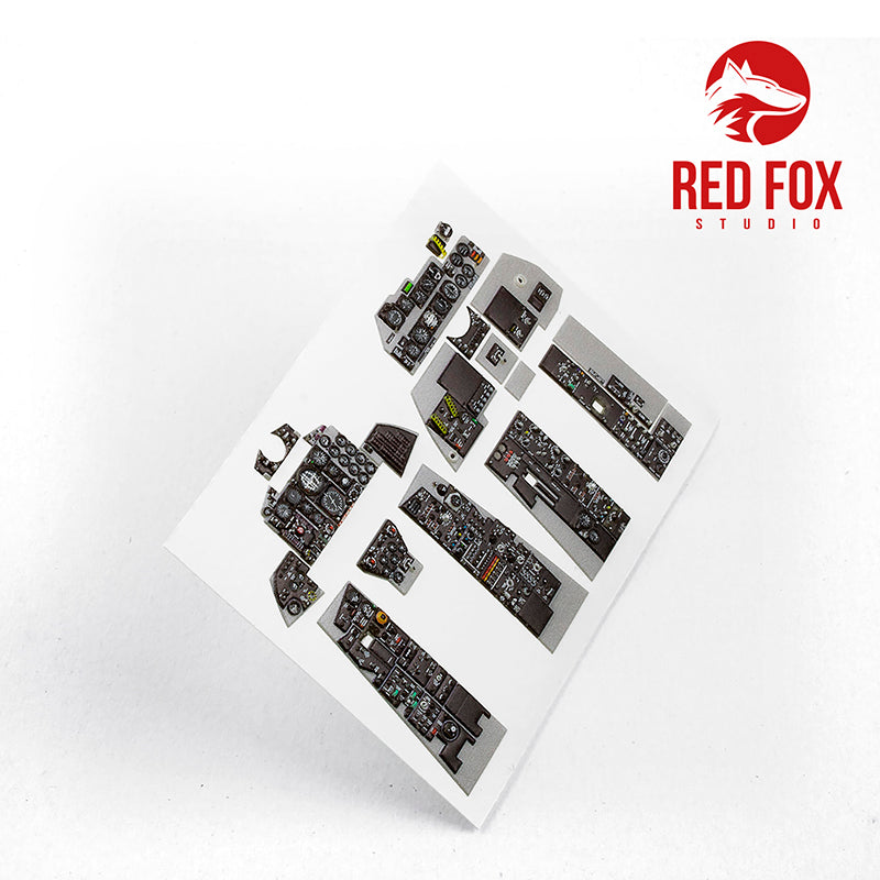 Red Fox Studio 32002 1:32 McDonnell F-4C Phantom II Quick Set 3D Acrylic Instrument Panel