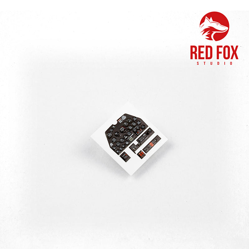 Red Fox Studio 32003 1:32 Lockheed P-38L-5-LO Lightning Quick Set 3D Acrylic Instrument Panel