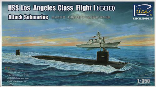 Riich Models RN28005 1:350 USS Los Angeles Class Flight I (688) Attack Submarine
