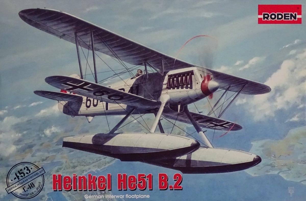 Roden 453 1:48 Heinkel He-51B-2 Floatplane