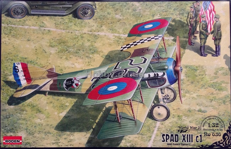 Roden 636 1:32 SPAD XIIIc1 French/US WWI Fighter