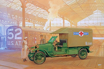 Roden 717 1:72 Vauxhall D-Type Ambulance