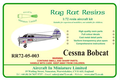AIM - Rug Rat Resins RR7205003 1:72 Cessna Bobcat