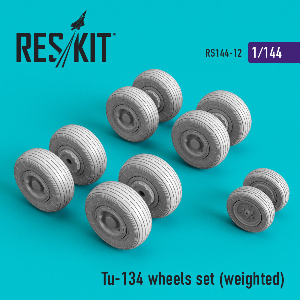 ResKit RS144-0012 1:144 Tupolev Tu-134 Wheels Set (Weighted)
