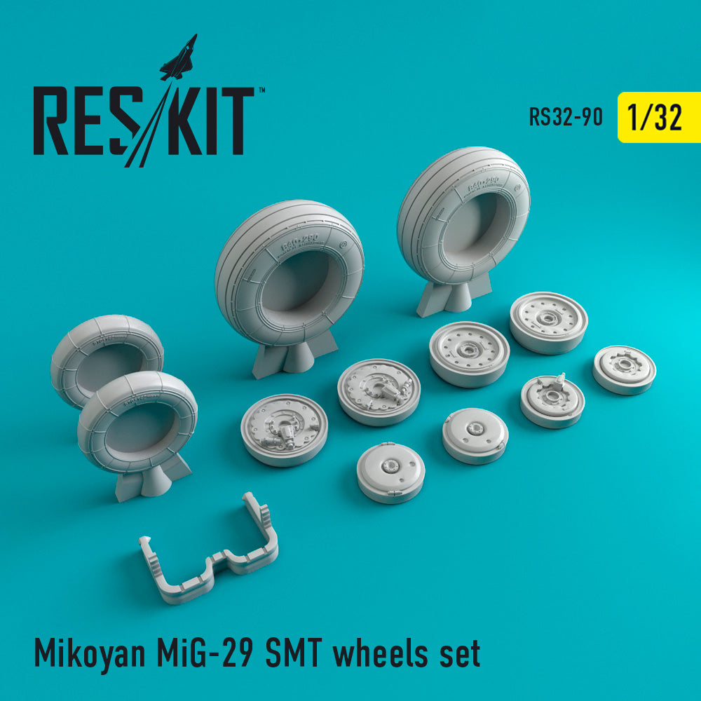 ResKit RS32-0090 1:32 Mikoyan MiG-29SMT Wheels Set
