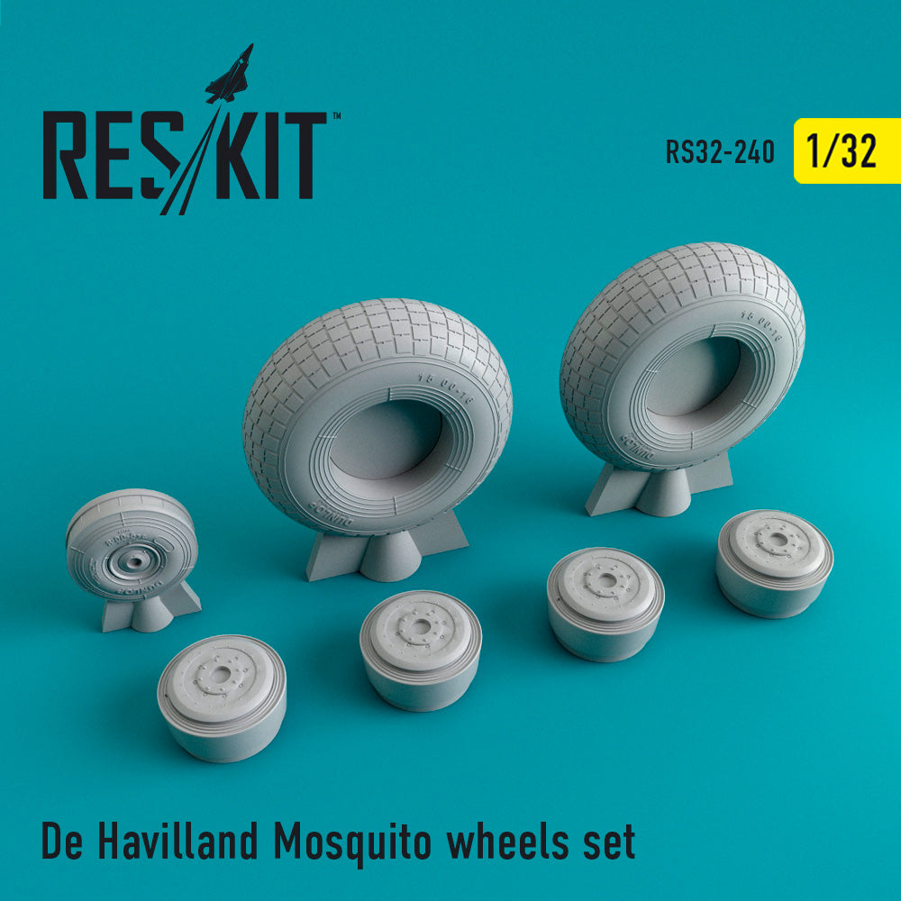 ResKit RS32-0240 1:32 de Havilland Mosquito Wheels Set