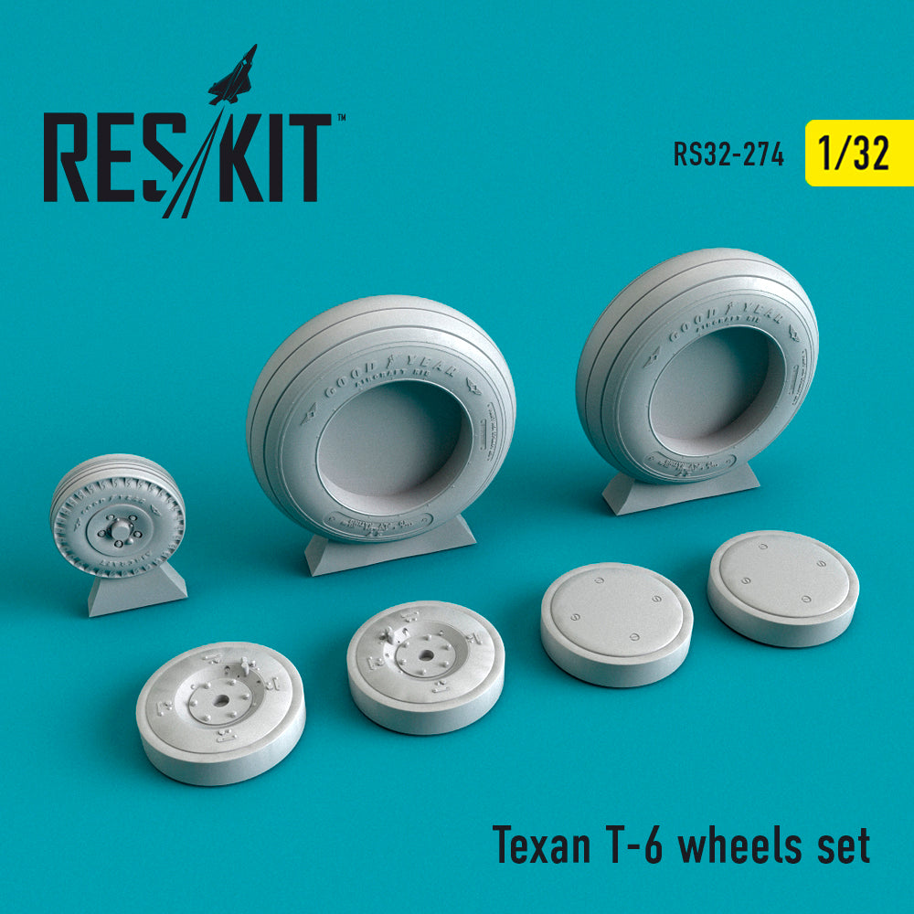 ResKit RS32-0274 1:32 North-American T-6 Texan Wheels Set
