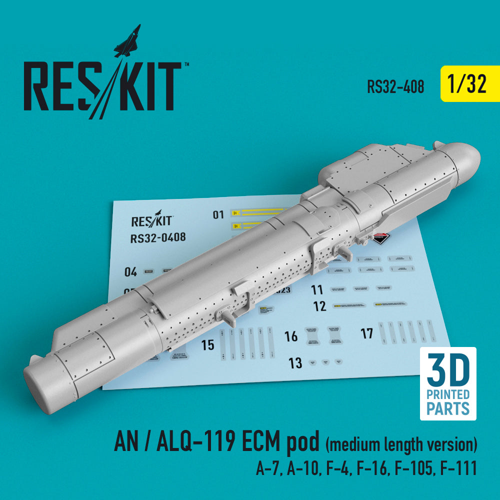 ResKit RS32-0408 1:32 AN / ALQ-119 ECM pod (medium length version)