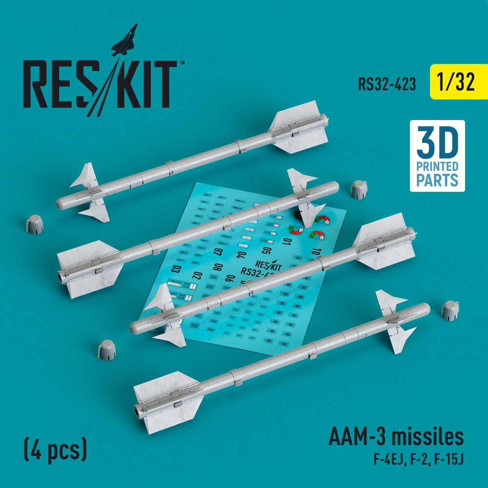ResKit RS32-0423 1:32 AAM-3 missiles (4 pcs)