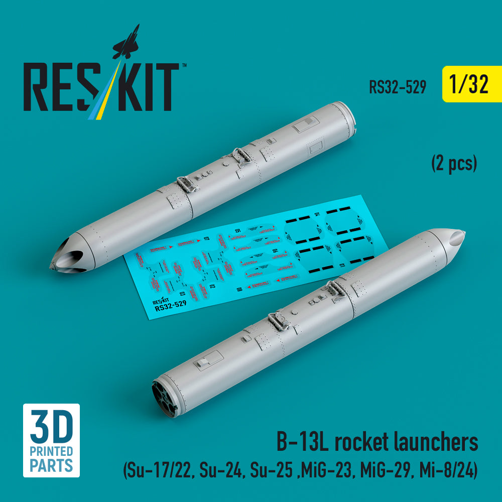 ResKit RS32-0529 1:32 B-13L rocket launchers (2 pcs)