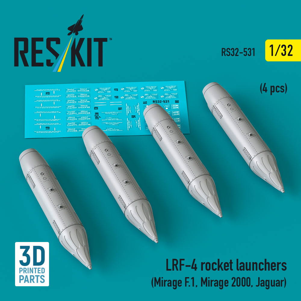 ResKit RS32-531 1:32 LRF-4 rocket launchers (4 pcs)