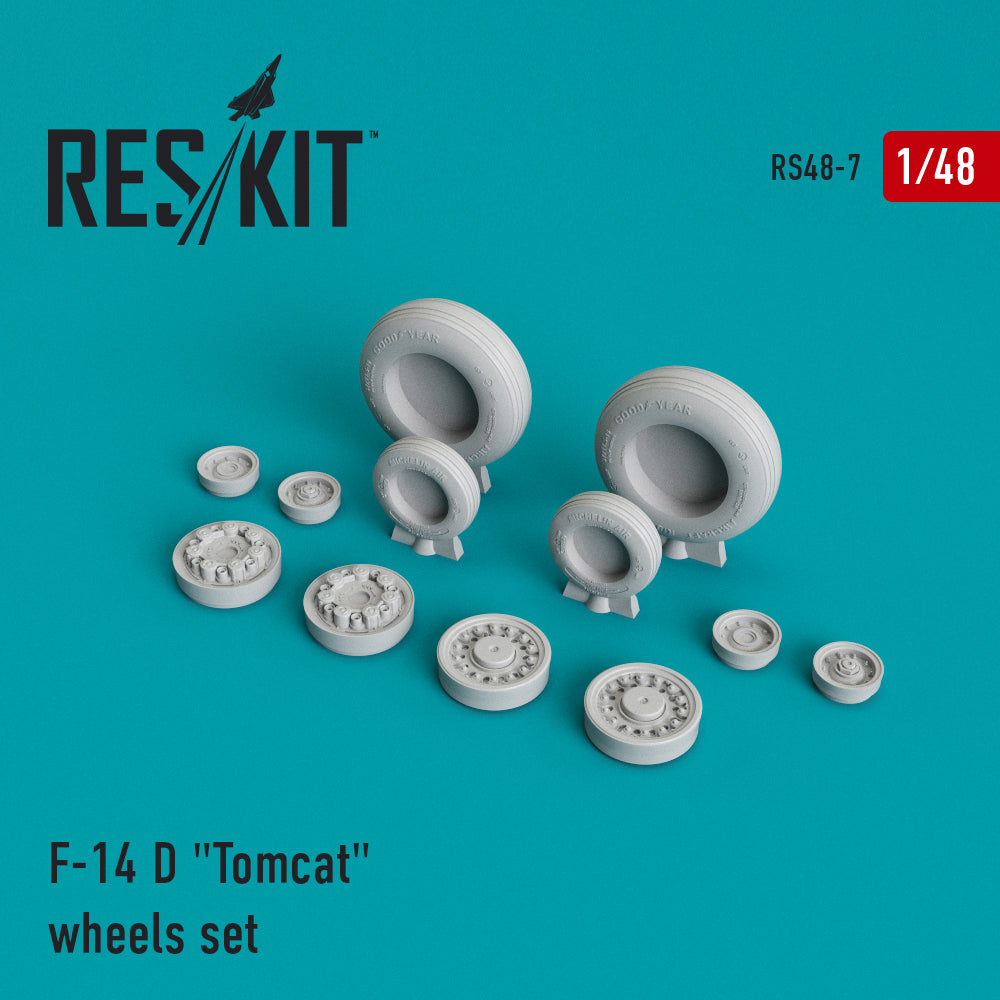 ResKit RS48-0007 1:48 Grumman F-14D Tomcat wheels set