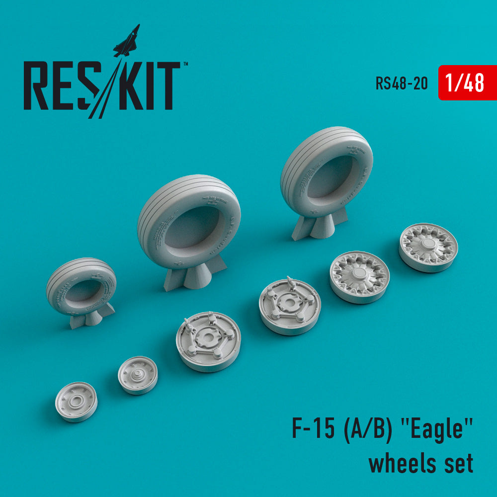 ResKit RS48-0020 1:48 McDonnell-Douglas F-15A/F-15B Eagle wheels set