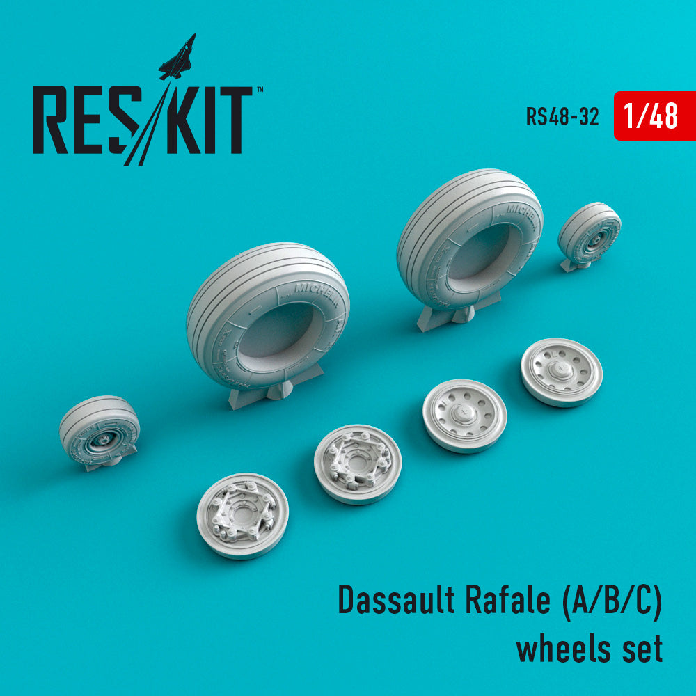 ResKit RS48-0032 1:48 Dassault Rafale A/B/C wheels set