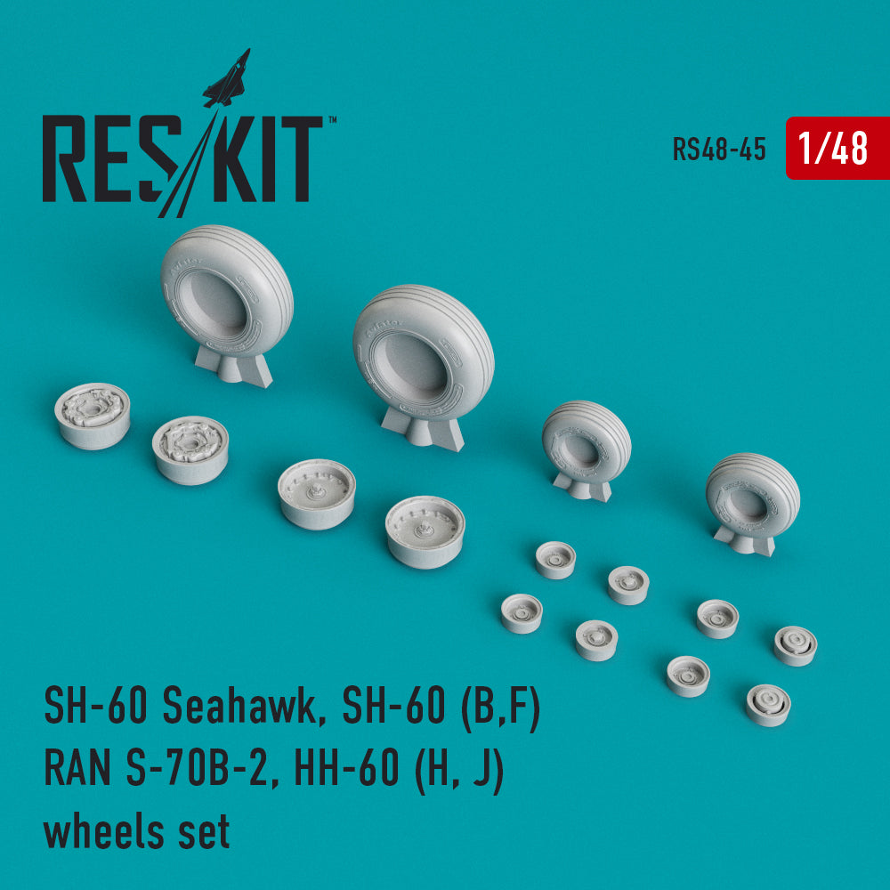 ResKit RS48-0045 1:48 Sikorsky SH-60 (all versions) wheels set