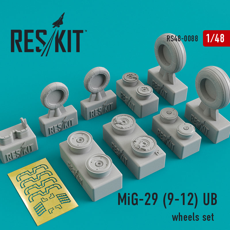 ResKit RS48-0088 1:48 Mikoyan MiG-29 (9-12) UB wheels set